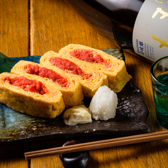 明太子を包んだふわふわだし巻き玉子